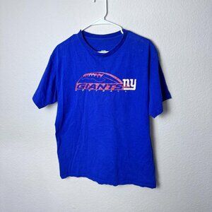 NFL New York Giants Blue Cotton Graphic T-Shirt